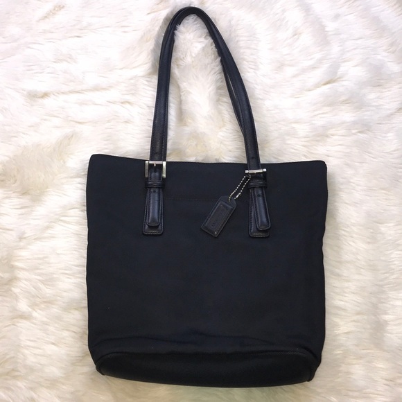 Coach Handbags - Black Coach mini tote shoulder bag purse J3K-9321